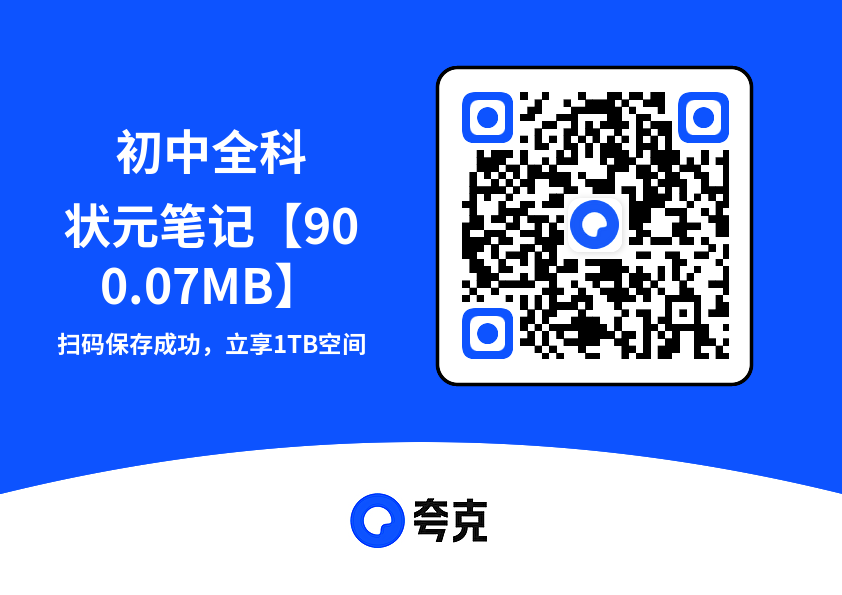 初中全科状元笔记【900.07MB】"网盘下载"