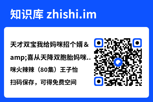 天才双宝我给妈咪招个婿&喜从天降双胞胎妈咪火辣辣（80集）王子怡"网盘下载"