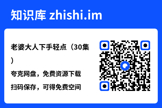 老婆大人下手轻点（30集）"网盘下载"