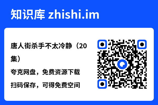 唐人街杀手不太冷静（20集）"网盘下载"